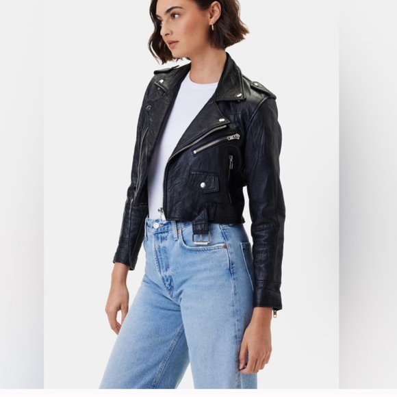 Deadwood Joan Black Leather Jacket - Picture 2 of 6